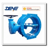 Ductile iron EPDM Seat Double Eccentric flanged Butterfly Valve for Drinking water