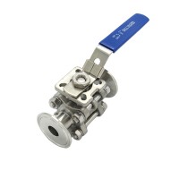 Stainless Steel Sanitary 3pcs Ball Valve For Water Oil And Gas