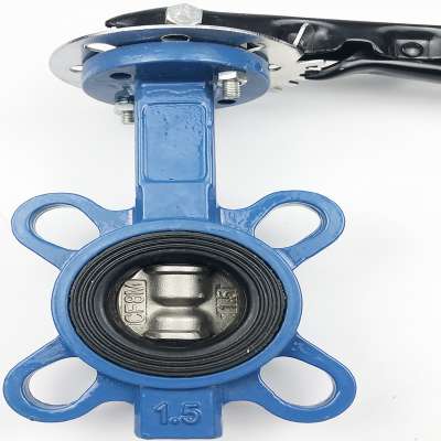 China factory PN16 wafer cast iron Butterfly valve DN65 for water