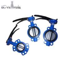 DN50~600 manual seal wafer butterfly valve for water