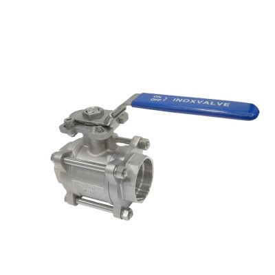 NPT WCB ball valve DN6~DN80 flange type hemisphere handle ball valve