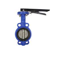 flange gear operated cast iron stainless steel butterfly valve