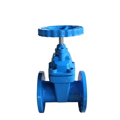 factory DINF4 resilient seated flange ductile iron gate valve