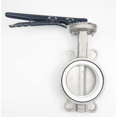 PN16 SS304 stainless steel  wafer butterfly valve DN50-DN350