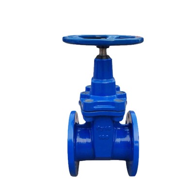 High quality f4 GGG40 Soft Seal flange gate valve wheel handle